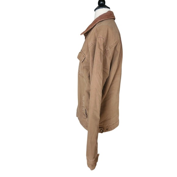 Faded Glory Originals Vintage 90s Canvas Jacket Mens Medium Brown Utility Work - Picture 2 of 9